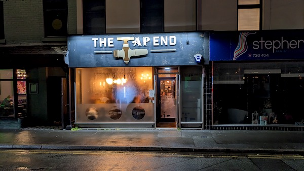 Exterior photo of the Tap End, Ashton, Preston