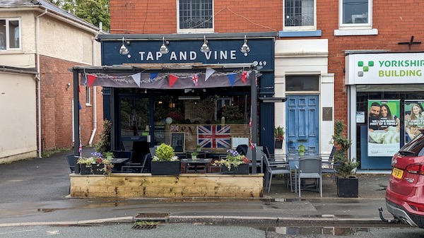 Exterior photo of the Tap and Vine, Penwortham, Preston