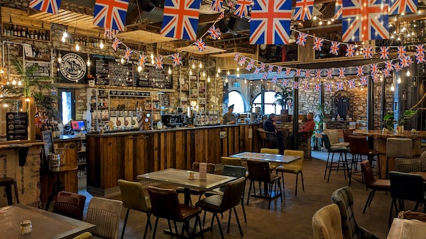 Interior photo of the Royal Barn, Kirkby Lonsdale