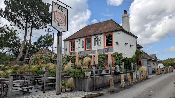 Exterior photo of the Tiger Inn, Stowting