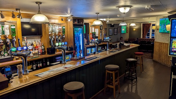 Interior photo of the George Hotel, Ashford