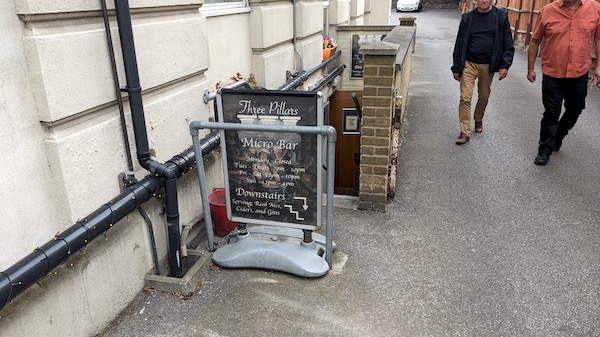 Exterior photo of the Three Pillars, Gravesend