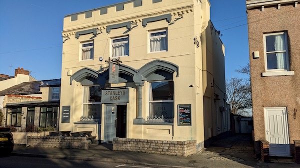 Exterior photo of Stanley's Cask, New Brighton