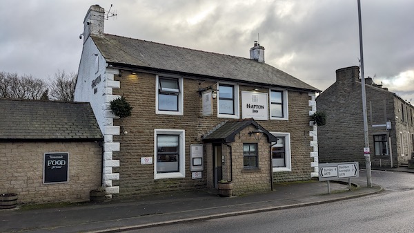 Exterior photo of the Hapton Inn, Hapton, Nr Burnley