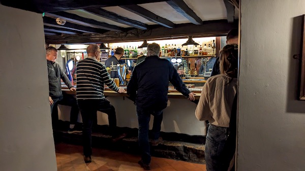 Interior photo of the Woodman's Stroke, Rothley