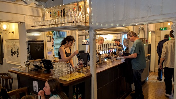 Interior photo of the White Rabbit, Oxford