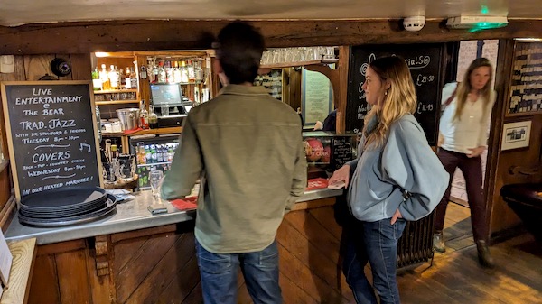 Interior photo of the Bear, Oxford