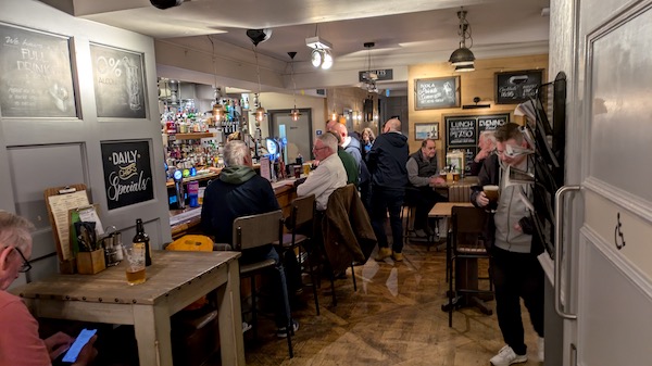 Interior photo of the County Hotel, Hexham