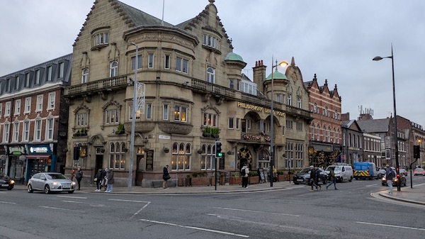 Exterior photo of the Philharmonic Dining Rooms, Liverpool