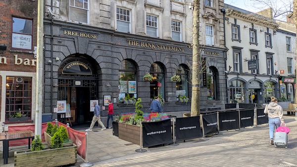 Exterior photo of the Bank Statement, Swansea