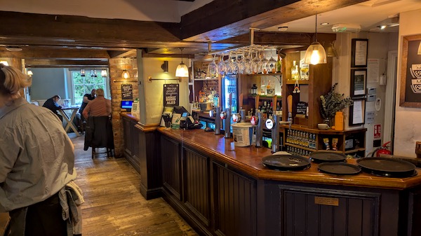 Interior photo of the Woodman, Blackpill