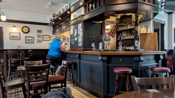 Interior photo of the Beaufort Arms, Mumbles