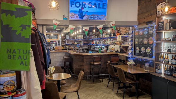 Interior photo of the Taproom, Mumbles